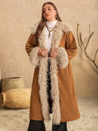 Veste moelleuse grande taille tendance pour l'automne-hiver
