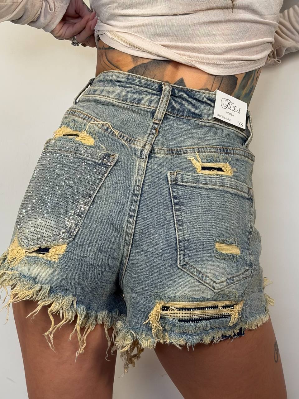 Shorts Tasca Strass