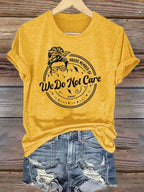 Retro Funny Proud Member Of WDNC Club We Do Not Care Menopause Perimenopause Print T-Shirt
