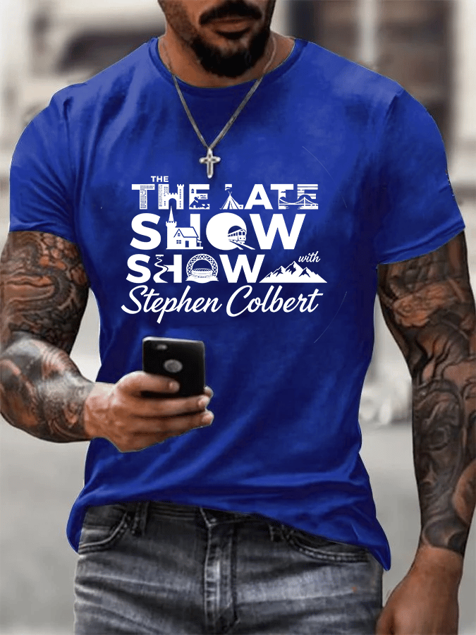 Men's Retro Last Show Print T-Shirt