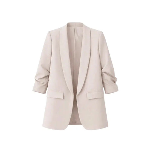 Blazer plissé à l'américaine | Vêtements pour femmes | Blazer | Plissé | Décontracté | Coupe ample