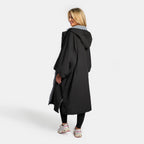 Peignoir de Séchage Imperméable Coupe-Vent, Robe de Changement Doublée Polaire Sherpa Douce, Manteau Veste à Capuche Surdimensionné à Manches Longues pour Enfants, Adultes, Hommes, Femmes, Surf, Plage, Natation, Restez au Sec