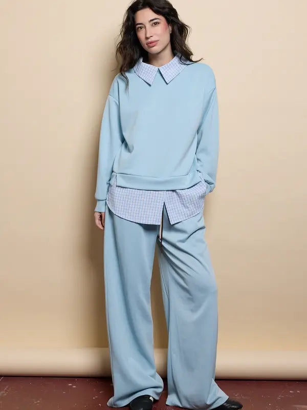 Ensemble deux-pièces pour femme, comprenant un haut et un pantalon