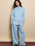 Ensemble deux-pièces pour femme, comprenant un haut et un pantalon