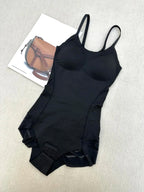 Body gainant pour femme avec bretelles spaghetti réglables et dos nu, vêtement d'été, body basique tricoté uni froncé sans coutures et sans armatures pour l'été, gaine sculptante pour femme au quotidien