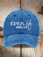 Unisex Even If Print Baseball Cap