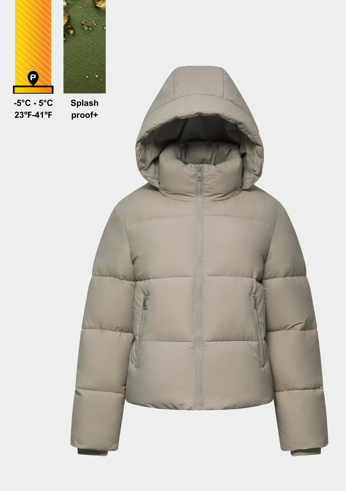 Doudoune à capuche amovible