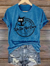 Retro Funny Proud Member Of  Club We Do Not Care Menopause Perimenopause Print T-Shirt