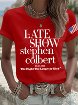 🔥Buy 3 Get 15% Off🔥Retro Last Show 05.21.2026 The Night The Laughter Died Print T-Shirt