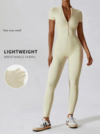 Combinaison de sport pour femme, col montant, fermeture éclair robuste