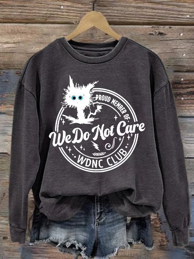 Retro Funny Proud Member Of  Print Sweatshirt