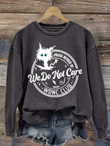 Retro Funny Proud Member Of  Print Sweatshirt