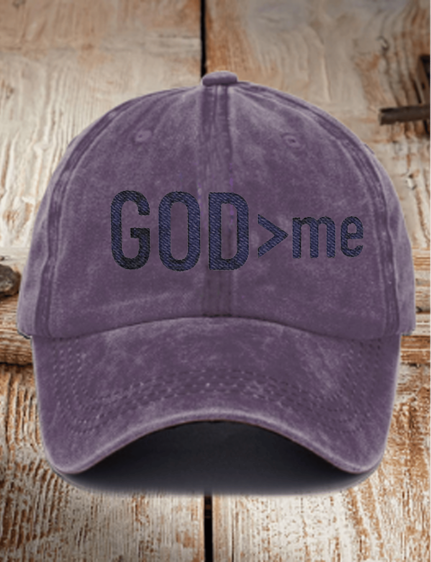 God > me Embroidery Flat Bill Cap