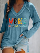 🔥Buy 3 Get 15% Off🔥Women's  V-neck Retro Funny Proud Member Of WDNC Club Menopause Perimenopause Print T-Shirt
