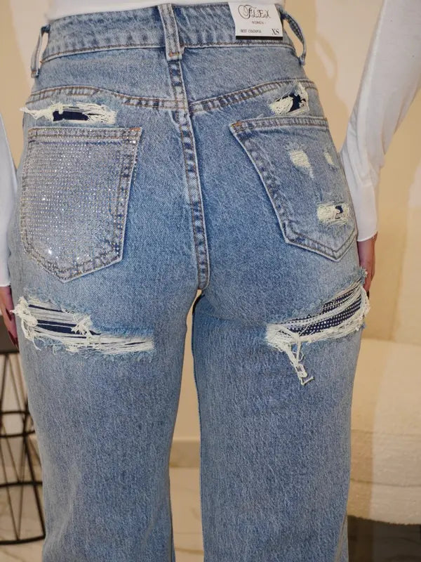 Jeans Diamond Pocket
