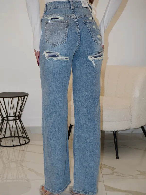Jeans Diamond Pocket