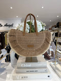 Sac de paille demi-lune (2 coloris)