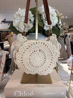 Sac au Crochet avec Bandoulière en Similicuir (2 Couleurs)