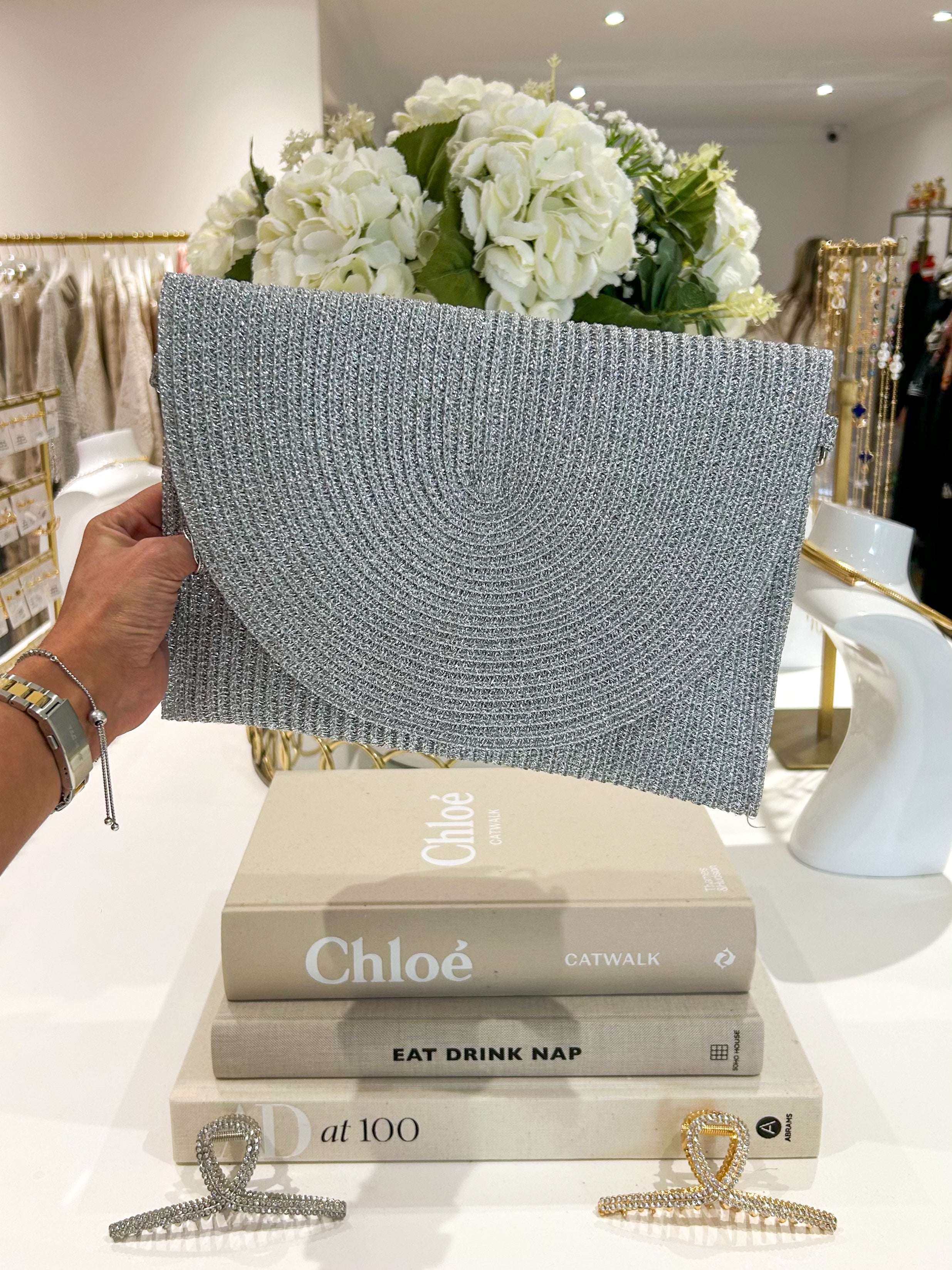 Pochette tressée (4 coloris)