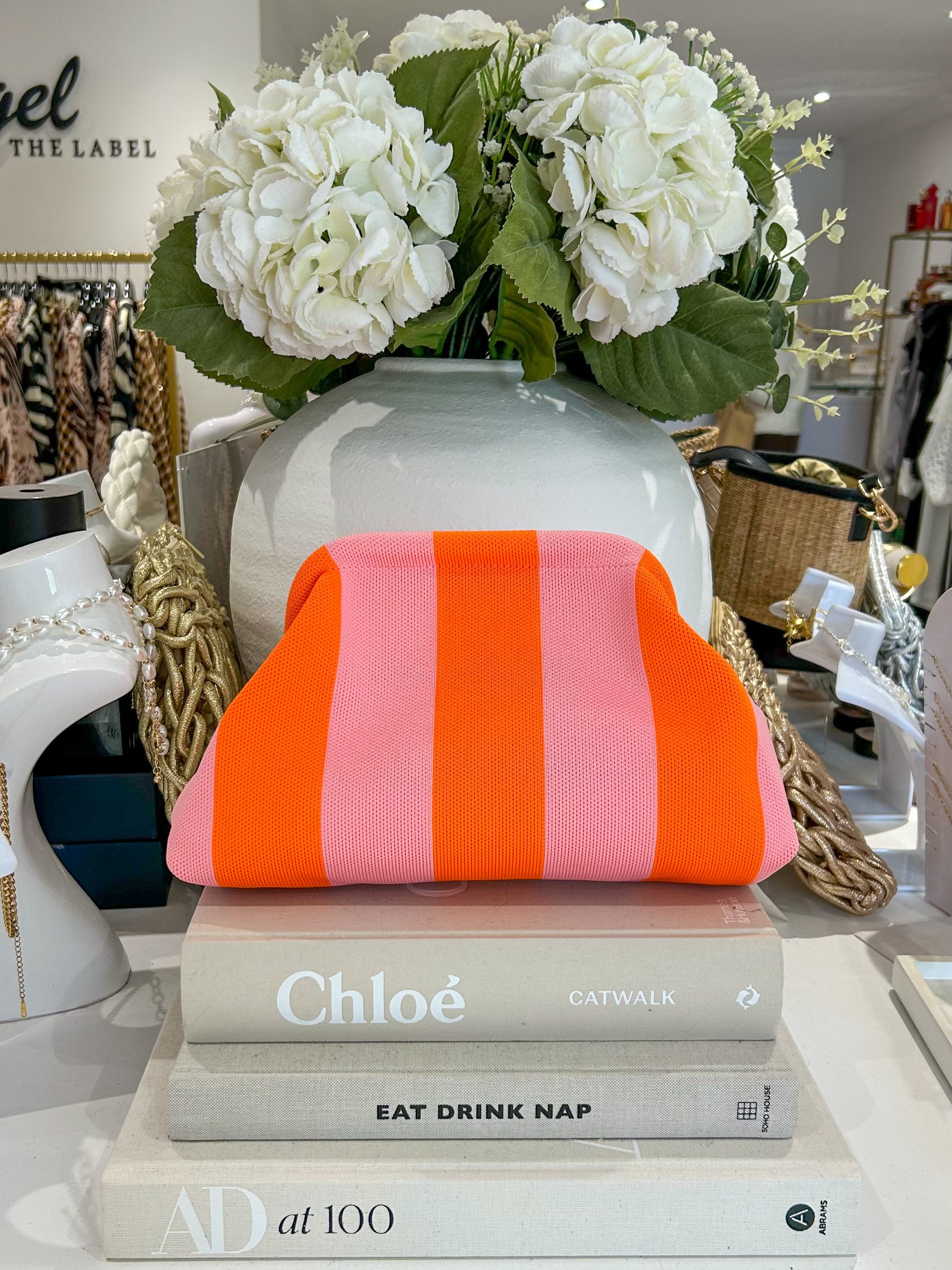 Pochette rayée (5 couleurs)