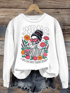 Women's Retro Funny Proud Member Of Club We Do Not Care Menopause Perimenopause Print Sweatshirt