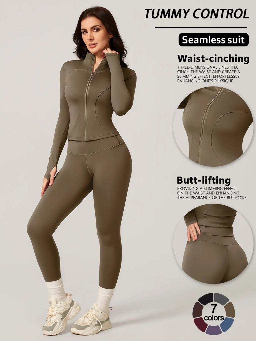 Completo da allenamento da donna a due pezzi slim-fit