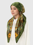 Hijab Foulard en Satin Élégant, Tissu Doux et Respirant, Absorption Facile de la Transpiration, Parfait pour le Quotidien, Conception Ajustée et Élastique, Foulard