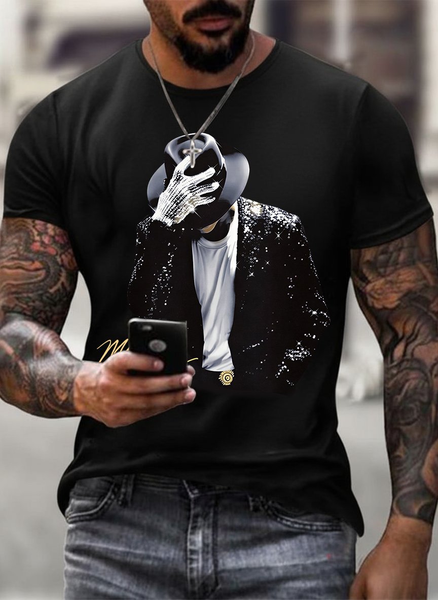 T-shirt da uomo con stampa divertente