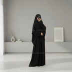 Prayer Set, 2-Piece Abaya Khimar in Jazz Fabric, Modest and Practical