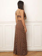 Polka dot halter dress
