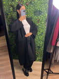Trench-coat long pour femme, veste à manches longues style décontracté original