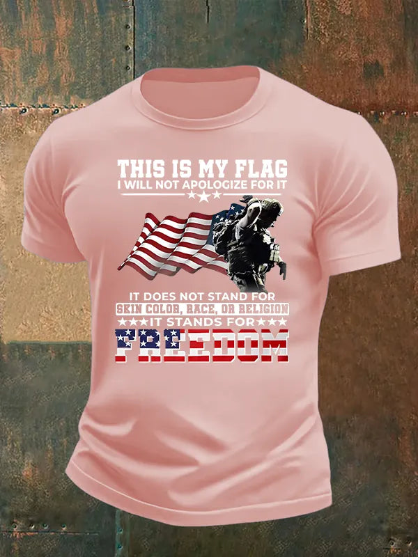 T-Shirt Uomo Stampa "QUESTA È LA MIA BANDIERA"