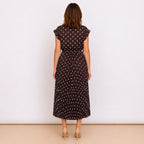 [2026.COUTURE] Cannes, Vestito Incrociato Plissettato A Pois