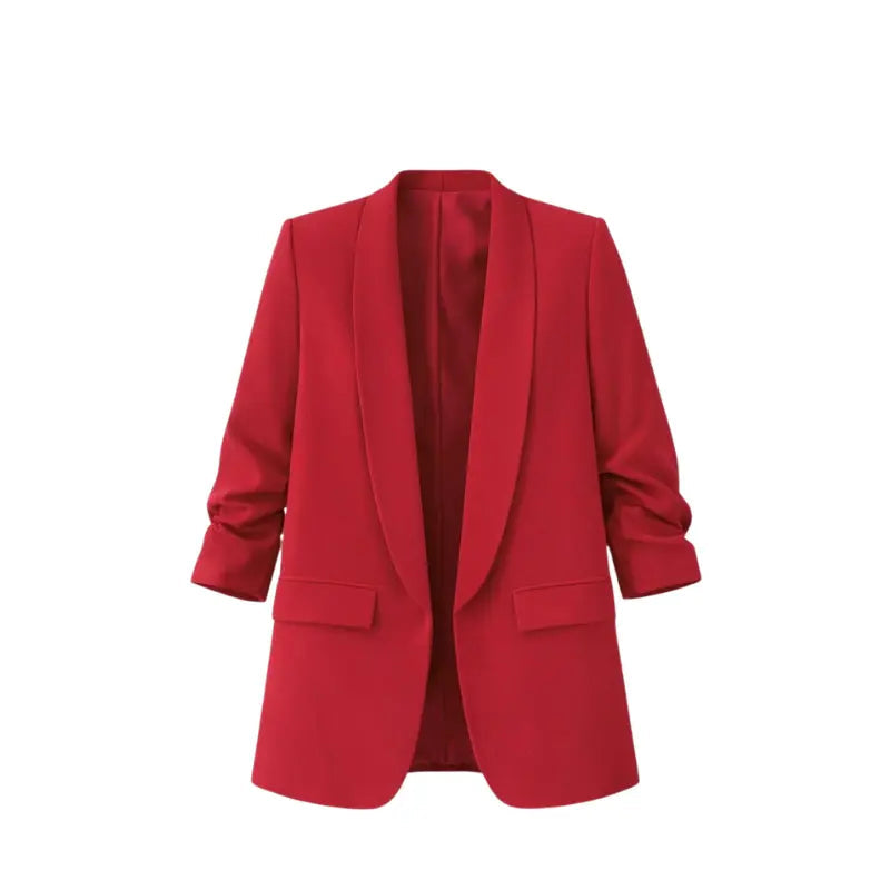 Blazer plissé à l'américaine | Vêtements pour femmes | Blazer | Plissé | Décontracté | Coupe ample