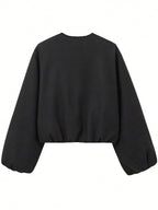 Giacca con Cerniera da Donna, Cappotto Casual da Donna, Perfetto per l'Uso Quotidiano in Autunno e Inverno, Vestibilità Aderente, Tessuto, Spessore Moderato del Tessuto