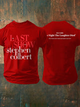 🔥Buy 3 Get 15% Off🔥Men's Retro Last Show 05.21.2026 The Night The Laughter Died After The Episode Ended. Hopefully People Laughed During The Show Print T-Shirt