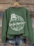 Felpa con stampa "Proud Member Of WDNC" stile retrò divertente