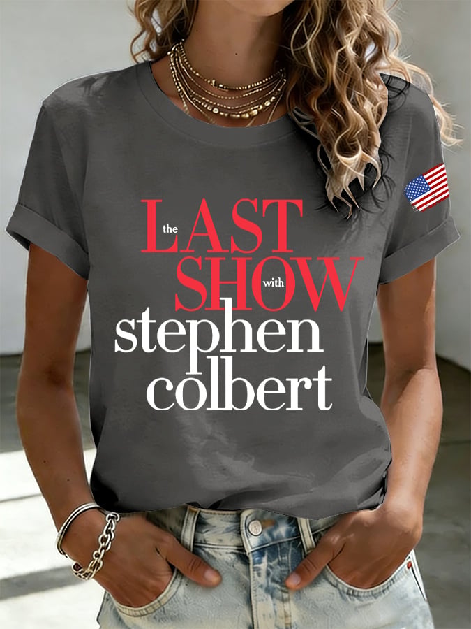 Retro Last Show Print T-Shirt