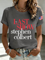Retro Last Show Print T-Shirt