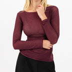 [2026.COUTURE] Maglia Giulia Basic a Maniche Lunghe in Misto Cashmere