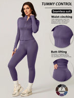 Completo da allenamento da donna a due pezzi slim-fit
