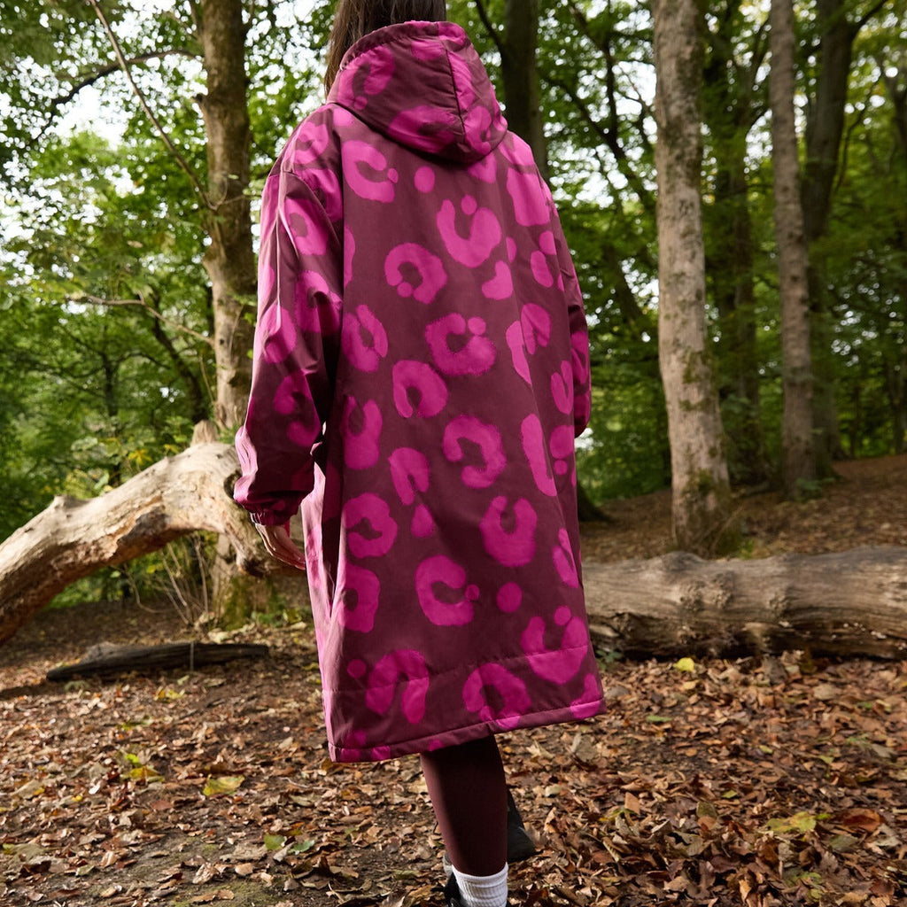 Peignoir de Séchage Imperméable Coupe-Vent, Robe de Changement Doublée Polaire Sherpa Douce, Manteau Veste à Capuche Surdimensionné à Manches Longues pour Enfants, Adultes, Hommes, Femmes, Surf, Plage, Natation, Restez au Sec