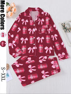 Ensemble pyjama Dr Pepper pour femme, vêtement de nuit à manches longues imprimé soda, cadeau homewear doux et confortable pour l'automne et l'hiver