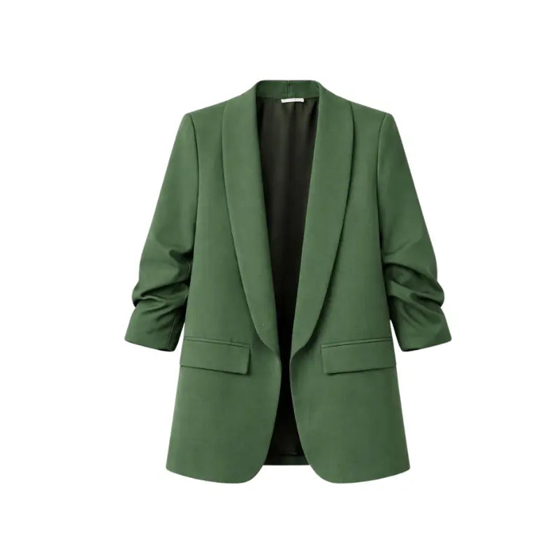 Blazer plissé à l'américaine | Vêtements pour femmes | Blazer | Plissé | Décontracté | Coupe ample