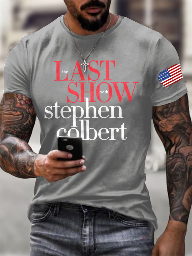 🔥Compra 3 e ottieni il 15% di sconto🔥T-shirt da uomo con stampa retrò Last Show