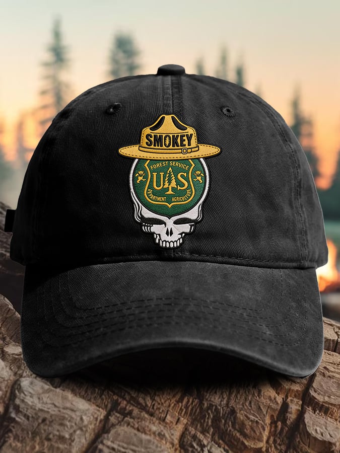 Berretto da baseball con stampa "Retro Resist Save The Forest Service"
