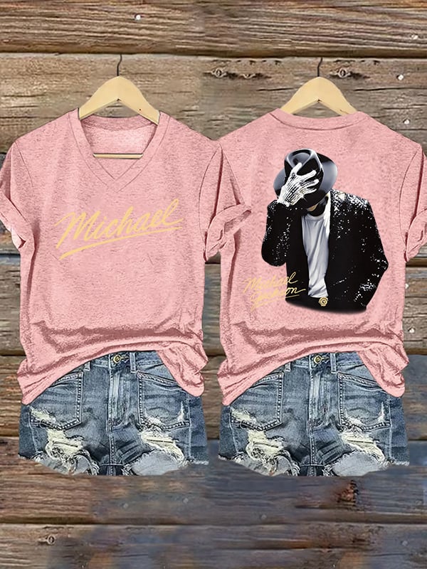 T-Shirt Stampata da Donna con Personaggio Divertente