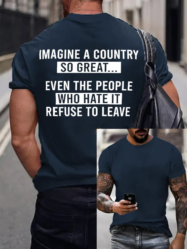 T-Shirt Uomo IMAGINE A COUNTRY