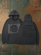 Women's  Retro Funny Proud Member Of Club We Do Not Care Menopause Perimenopause Print   Hoodie