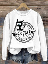 Retro Funny Proud Member Of  Print Sweatshirt